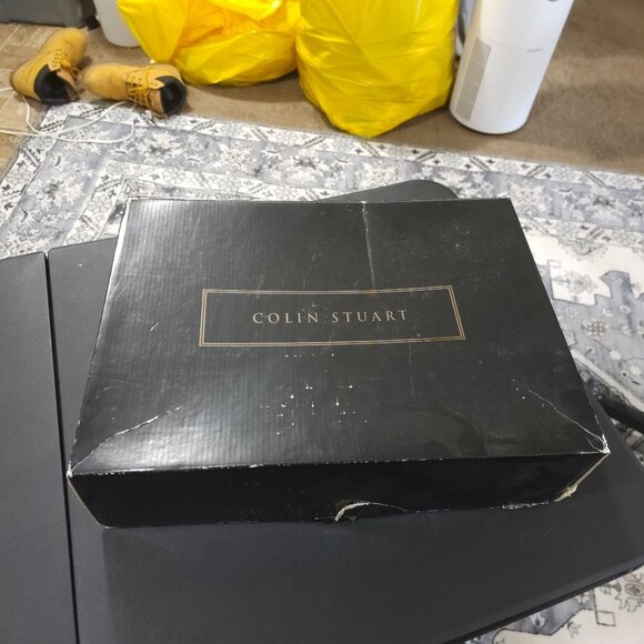 Colin Stuart Mid-Calf Embroidered Leather Boots Womens 6.5 Dark Red Burgundy - Picture 10 of 12